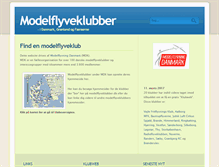 Tablet Screenshot of modelflyveklubber.dk